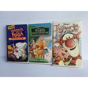 Vintage Disney Winnie the Pooh VHS Collection Spookable Tigger Christopher Robin